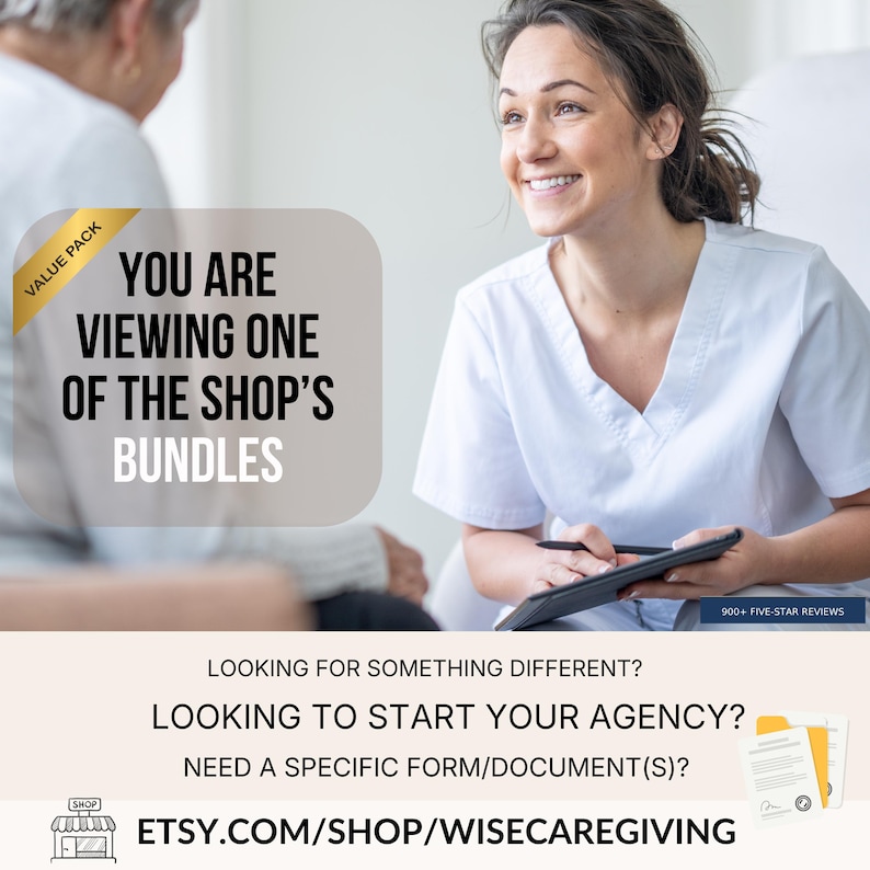 ULTIMATE Home Care Business Forms Bundle, Non-Medical Agency Templates, Editable, Printable image 2