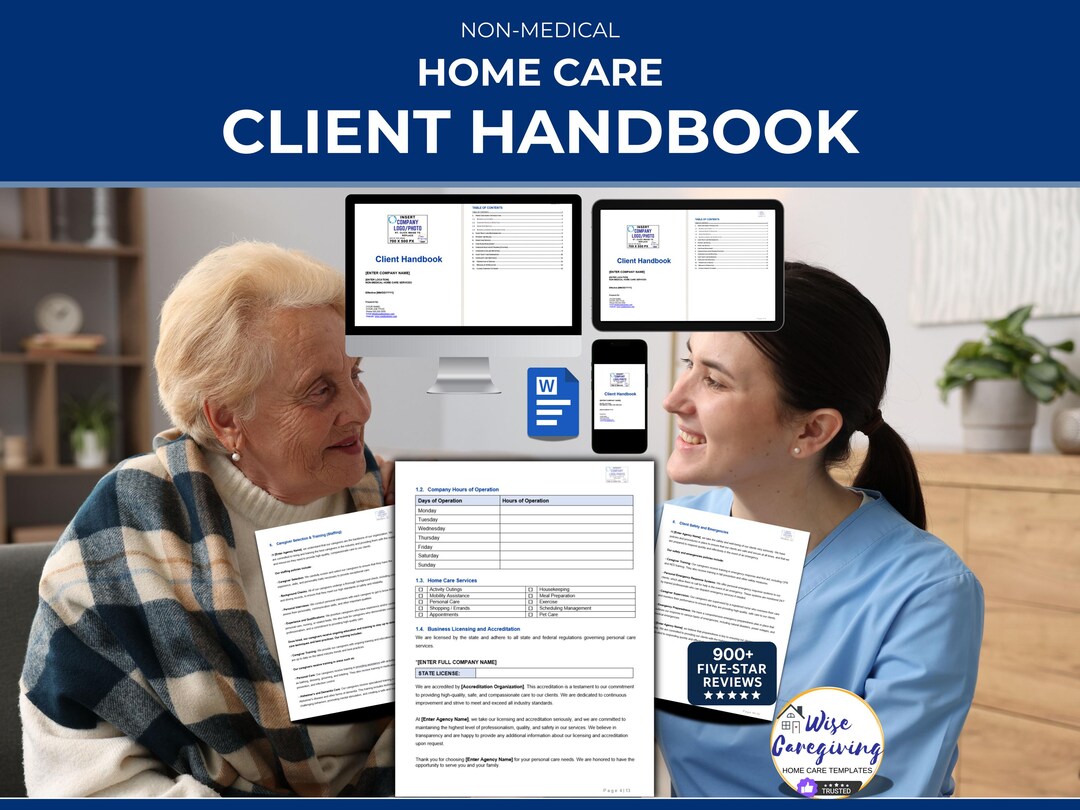 Home Care Client Handbook: Welcome Service Document & Care Policies ...