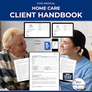 Home Care Client Handbook: Welcome Service Document & Care Policies Template | MS Word | Editable