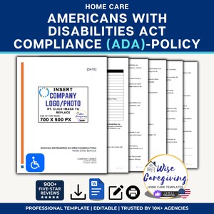 Non-Medical Home Care ADA Compliance Policy: Editable MS Word Document
