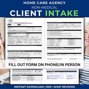 Home Care Client Intake Form Template: Non-Medical New Client Inquiry & Eligibility Screening