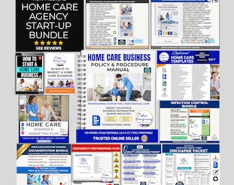 Non-Medical Home Care Agency Start-Up Bundle: Editable Policy Manuals, Handbooks, Documents and Forms