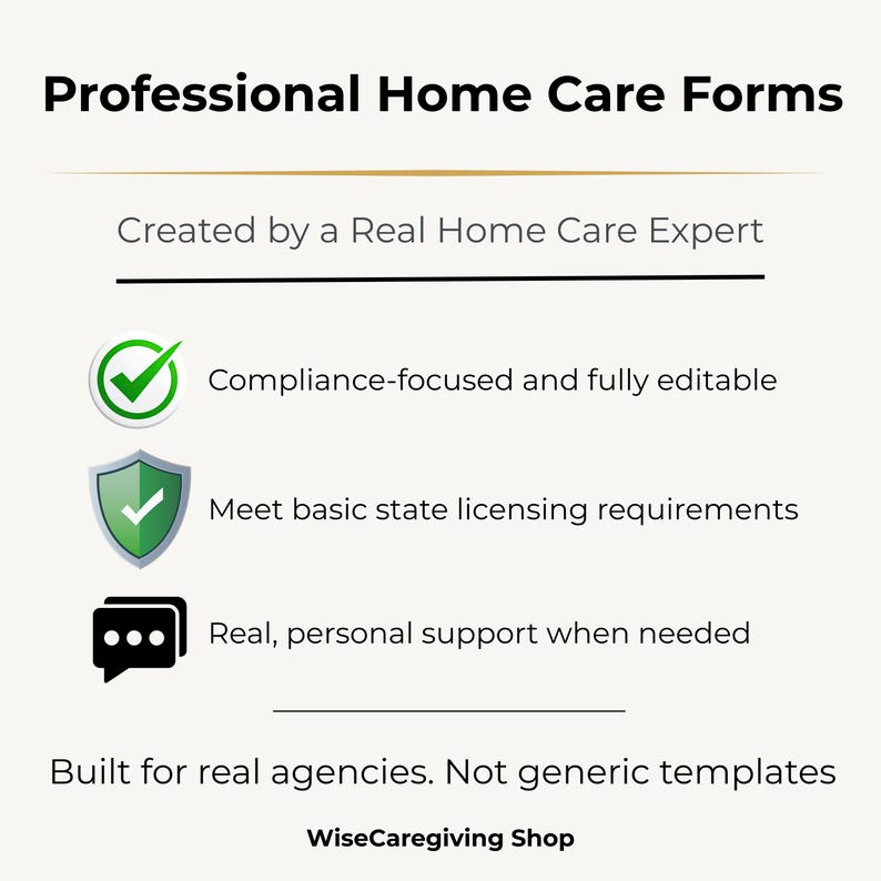ULTIMATE Home Care Business Forms Bundle, Non-Medical Agency Templates, Editable, Printable image 3