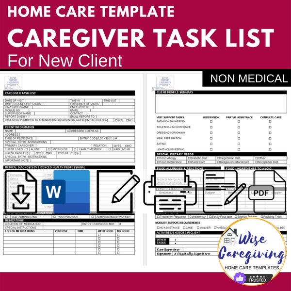 Caregiver Task List