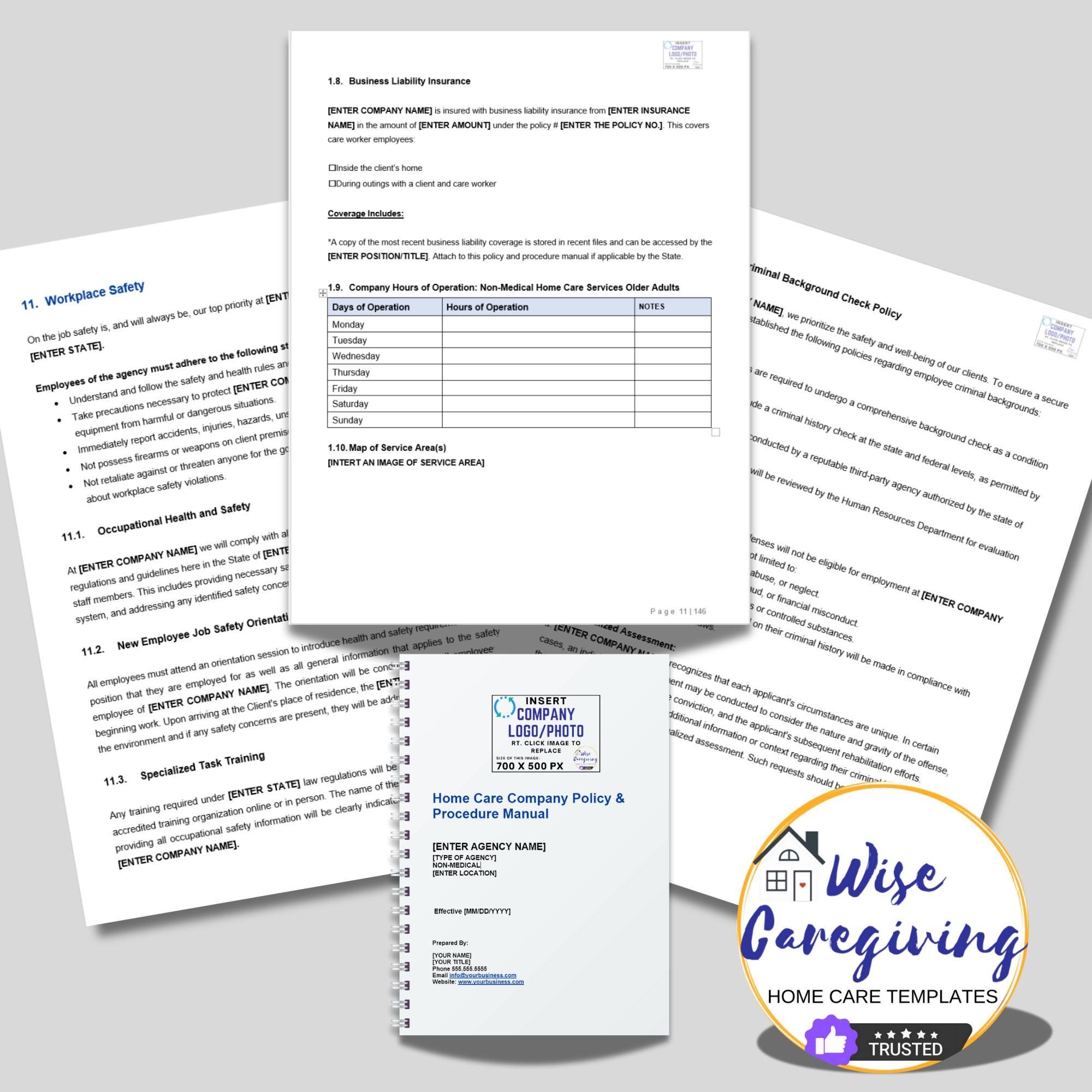 home-care-policy-and-procedure-manual-template-non-medical-all-general-state-sections-included-editable-ms-word-insert-logo-printable-etsy