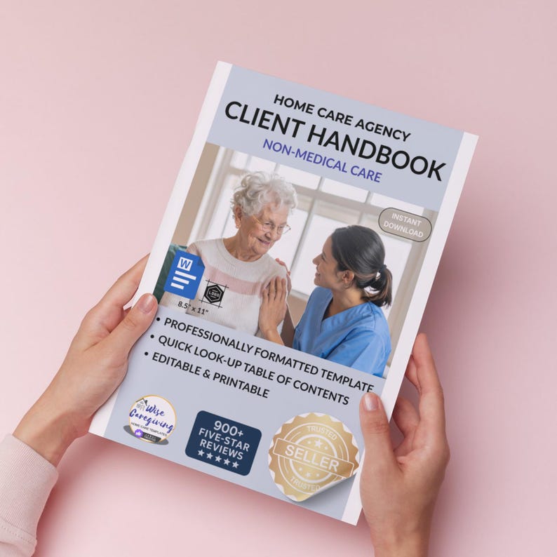Home Care New Client Handbook Template | Description of Services and ...