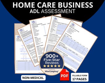 Non-Medical Care Assessment Form | Intake & Admission Template | PDF and MS Word Document