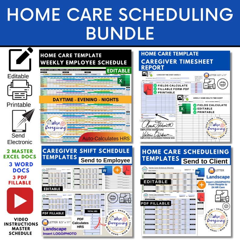 Home Care Business Complete Bundle Start up Guide Policy & Etsy Canada