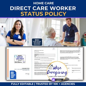 Home Care Worker Status Form: USA Agency Compliance (MS Word, Printable)