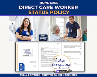 Home Care Worker Status Form: USA Agency Compliance (MS Word, Printable)