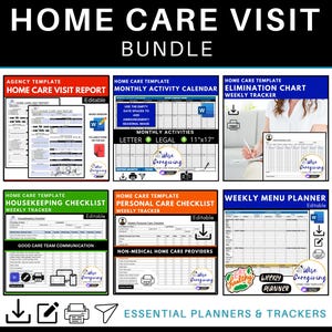 Home Care Visit Checklist Template Bundle, Non Medical Personal Care ...