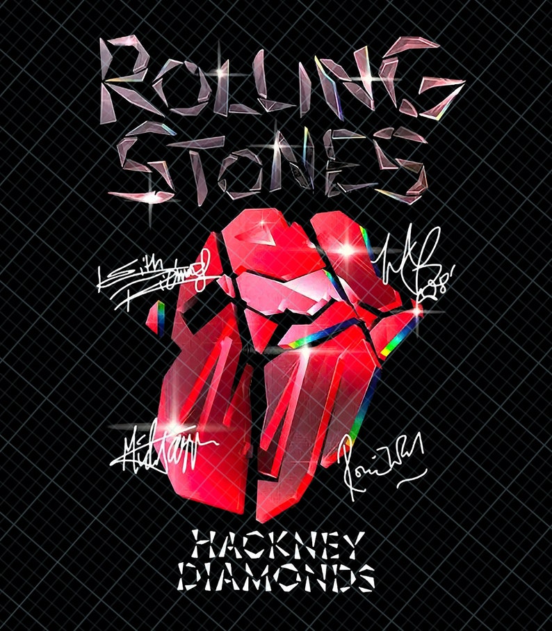 The Rolling Stones Digital, Rolling Stones Tour 2024 Png, Rock and Roll