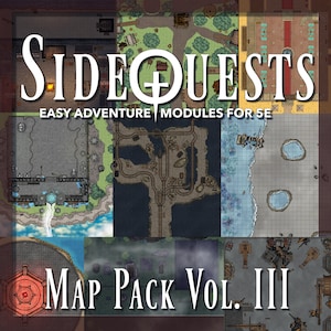 SideQuests - Map Pack Vol. III | DnD, Pathfinder, Tabletop, RPG, battlemaps, maps, Roll20, fantasy, encounter