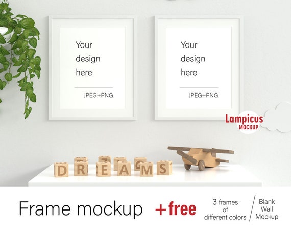 Download Interior Mockup 2 Frame 8x10 16x20 Shelf Frame Mockup Etsy