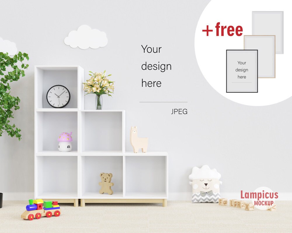 Download Photo Frame Mockup A3 A2 Blank Wall Mockup Nursery Mockup ...