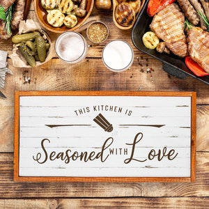 This Kitchen is Seasoned With Love, Personalized Oven Mitt