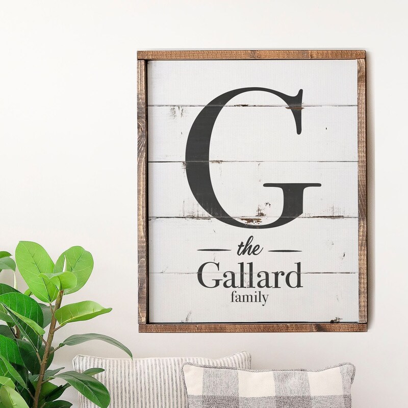 16x16 Family Sign - Etsy