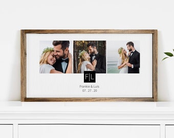 Collage Photo frame Set of 3 Wedding Gifts Design 4