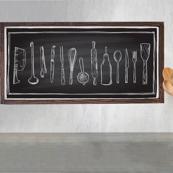 Kitchen Chalk Art - Etsy