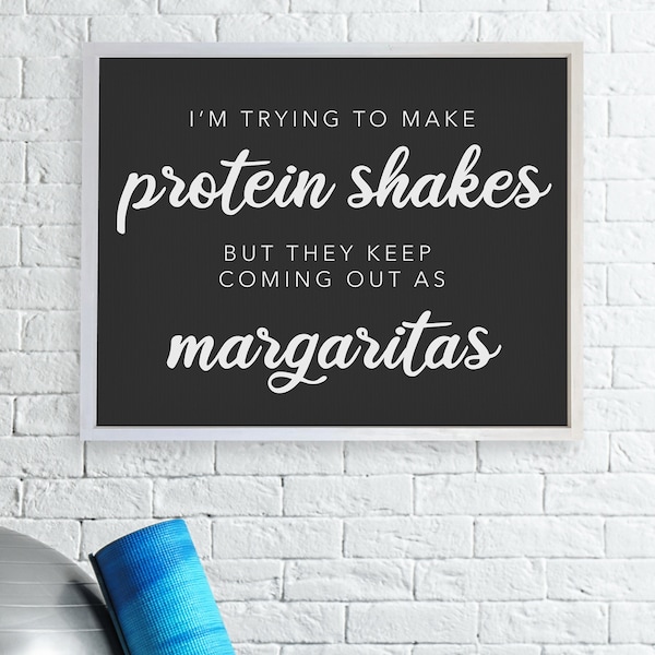 Trying to Make Protein Shakes but They Keep Coming Out as Margarita Etsy