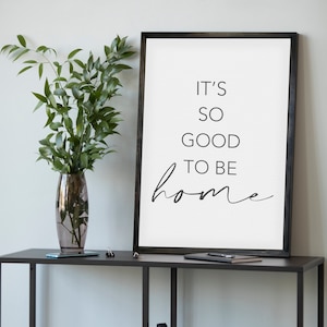 It&#39;s So Good To Be Home — Family Signs, Entryway Family Home Wall Decor, Farmhouse Home Decor, Multiple Background + Stain Options