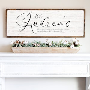 Your Name & Bible Verse — White Wood Texture on Canvas, Wood Framed Sign