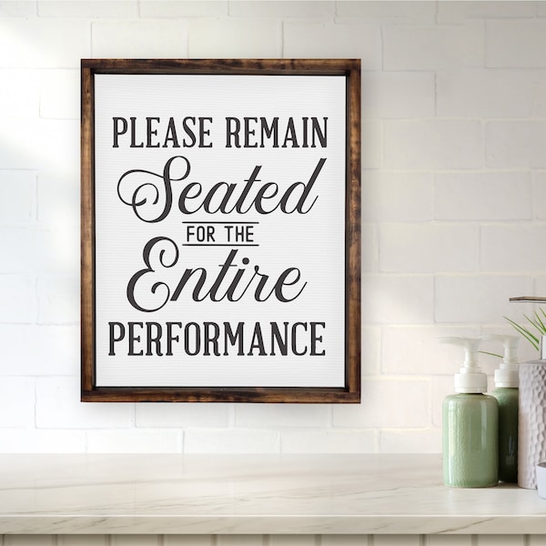 Please Remain Seated Etsy
