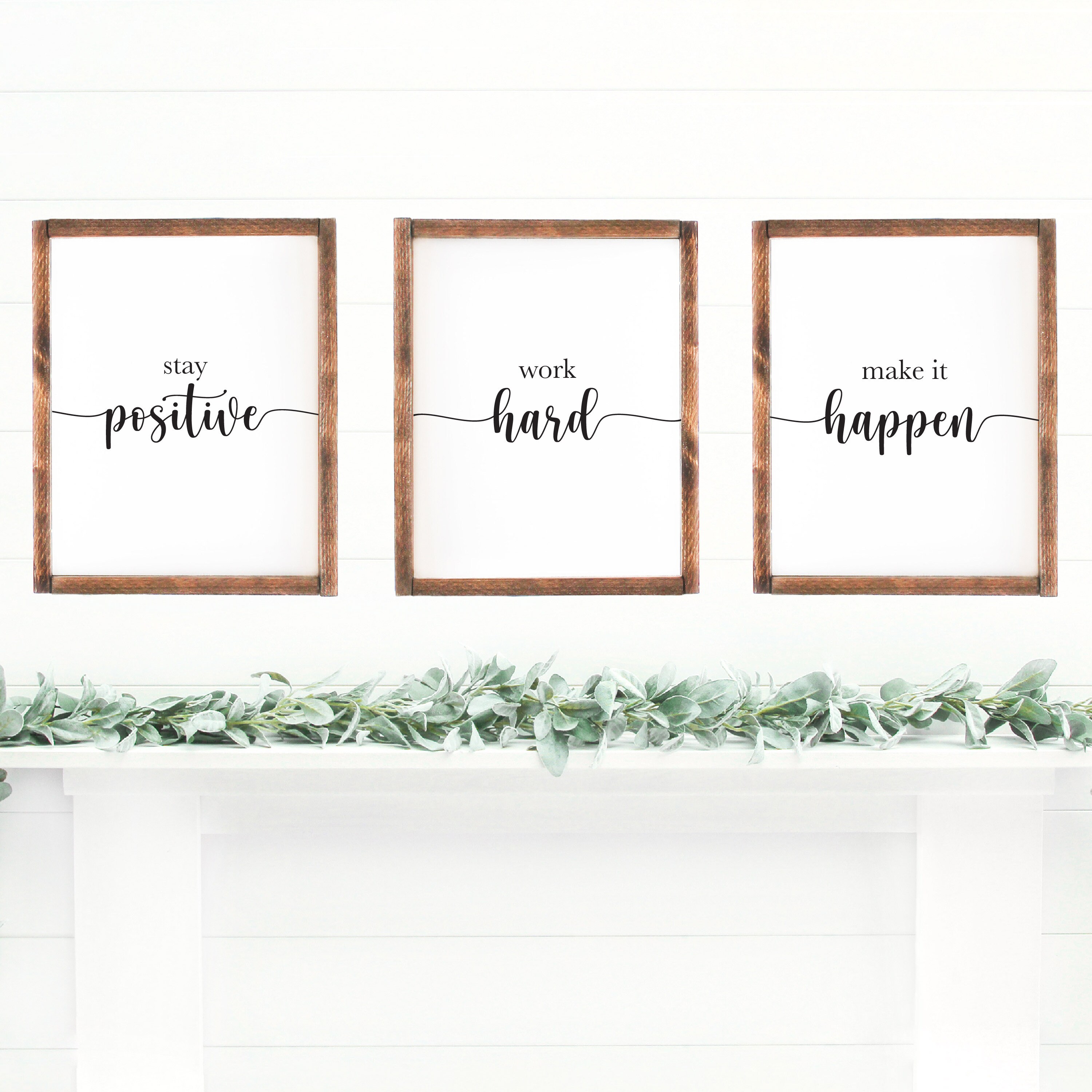Stay Positive Work Hard Make It Happen Bundle 3 | Etsy
