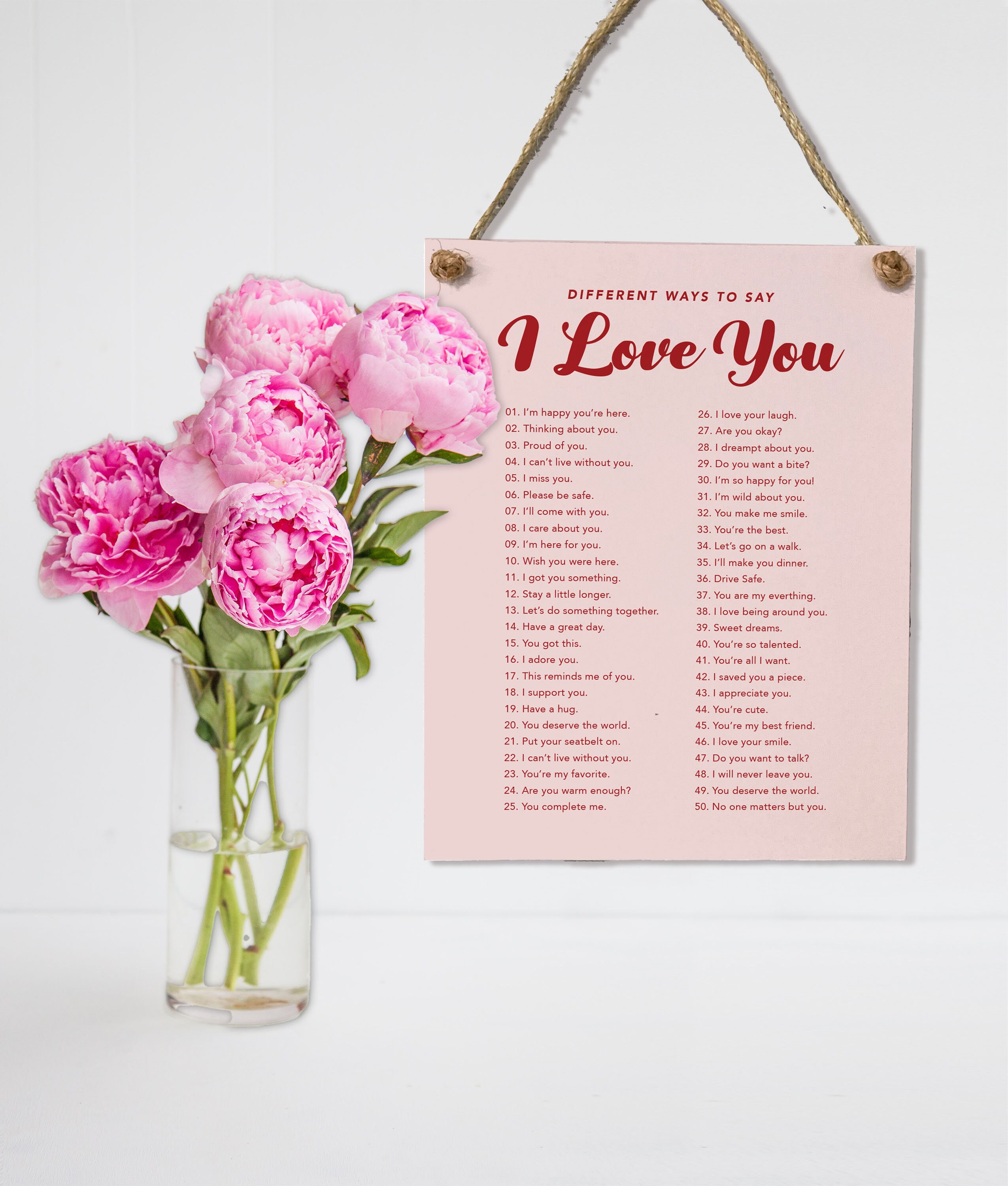 The Different Ways to Say, I Love You — Valentine's Day Decor on Canvas ...