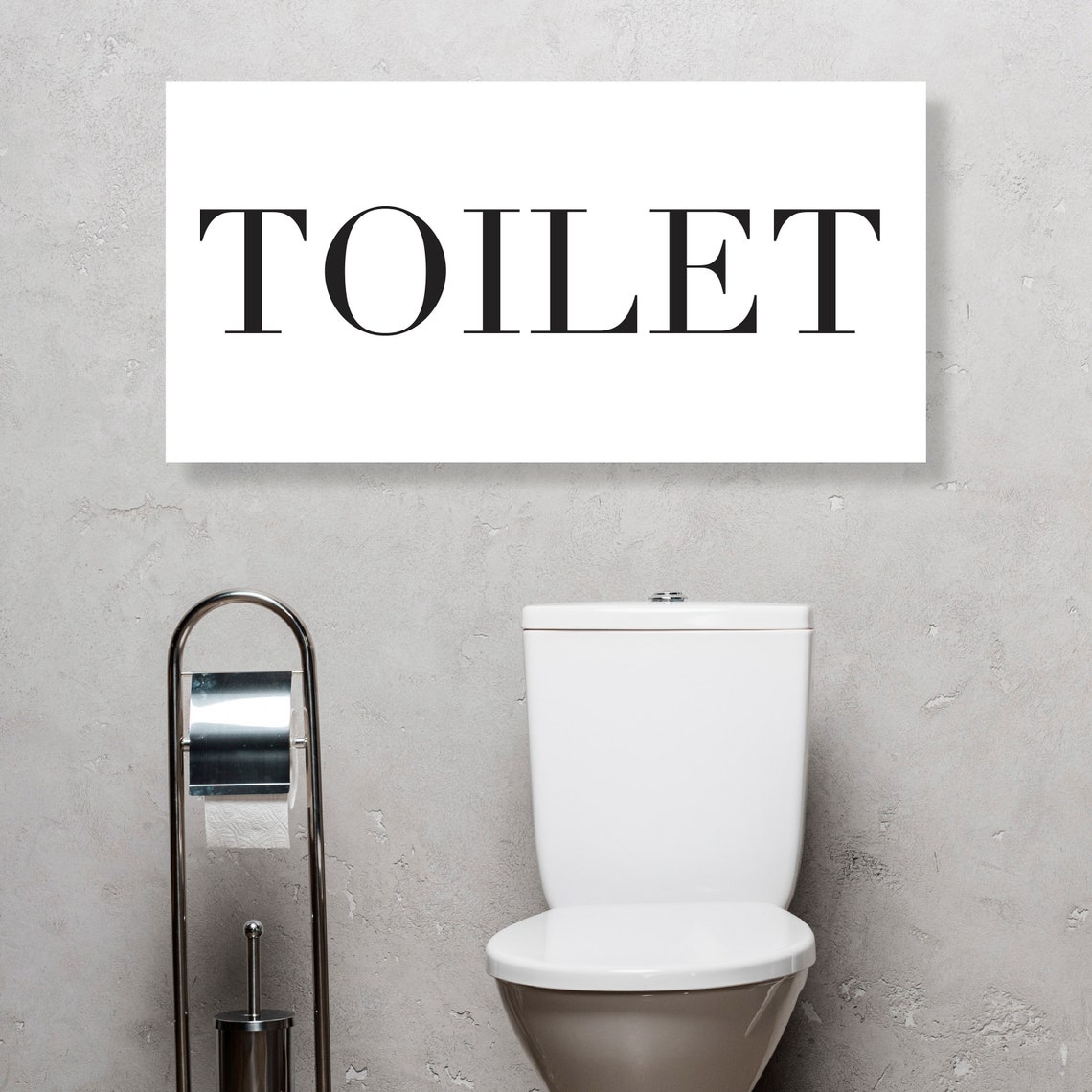 TOILET Bathroom Wall Decor Funny Bathroom Canvas Print Wall Etsy