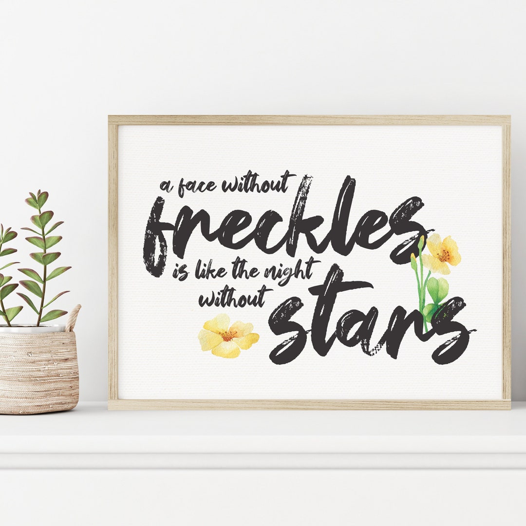A Face Without Freckles is Like the Night Without Stars — St Patrick's ...