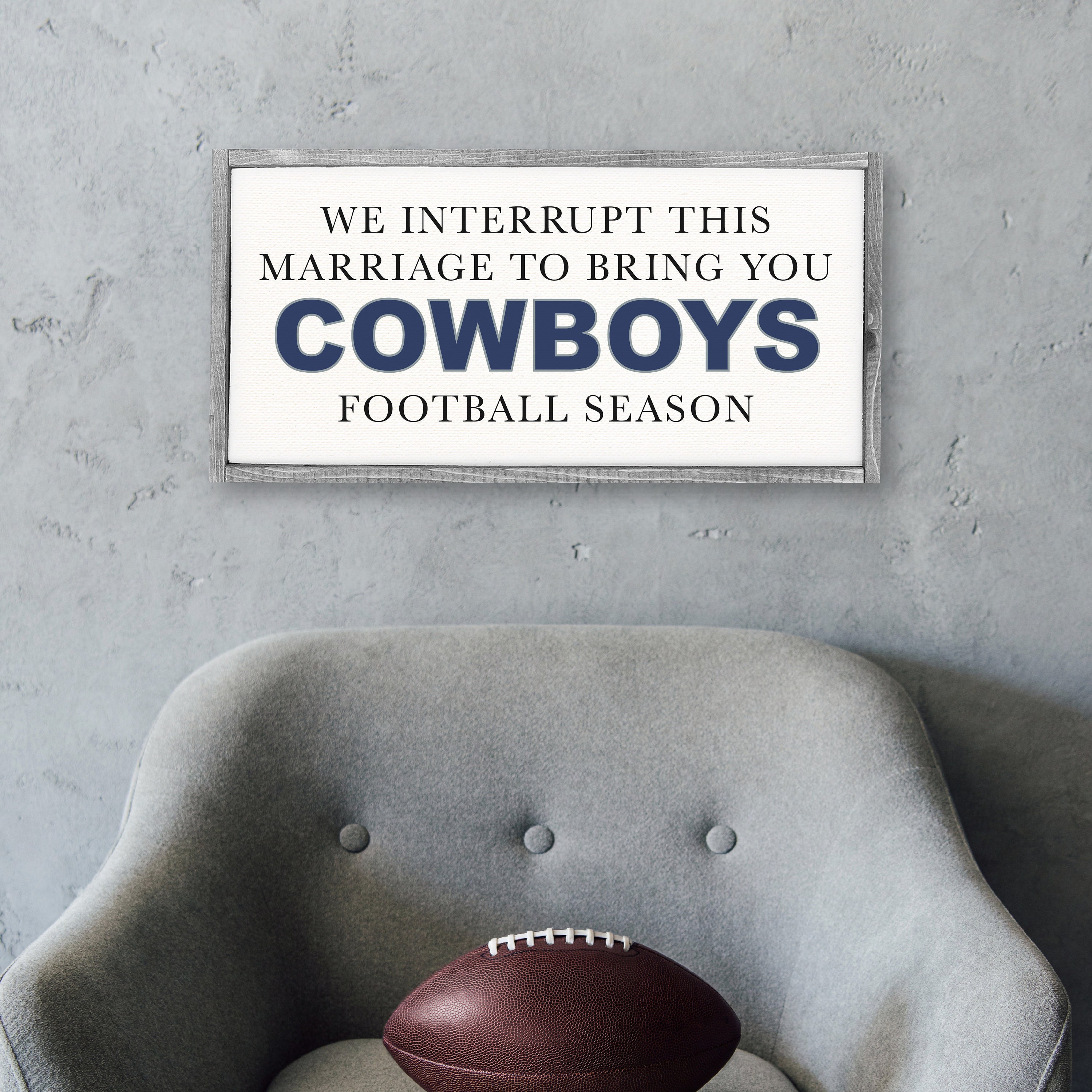 Dallas Cowboys Custom NFL Football 8x10 Picture Frame Kit (Multiple Colors)