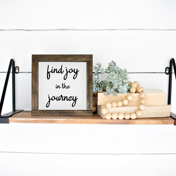 Find Joy in the Journey — Inspiring Home Decor, Inspirational Decor, Motivational Decor Gift, Inspirational Quote Gift, Wood Framed Canvas