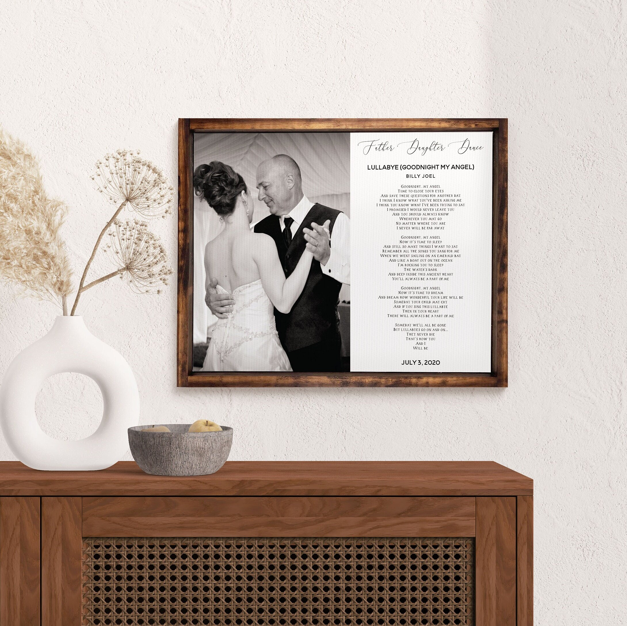 Father Daughter Dance Custom Wood Framed Father Daughter