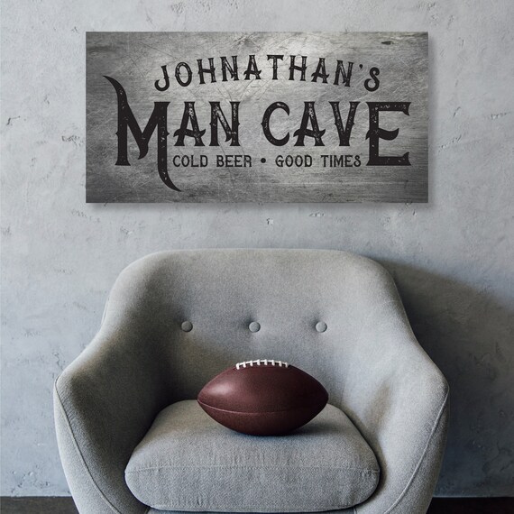 Your Custom Man Cave Wall Decor Gifts for Him Man Cave | Etsy