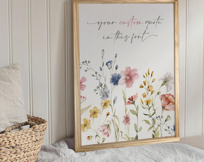 Custom Quote or Poem on Canvas — Framed, Unframed, or Rope Board Option, Custom Personalized Decor, Gifts for Her, Gifts for Him