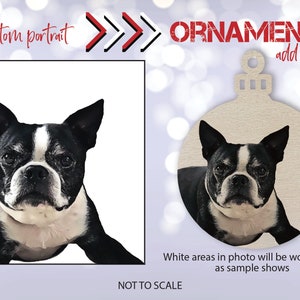 ADD ON - Personalized Pet Ornament on wood