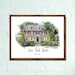 House Portrait on Canvas, Our First Home Portrait, Oil Effect on Canvas, Housewarming Gift, Realtor Gift, First Home Gift 