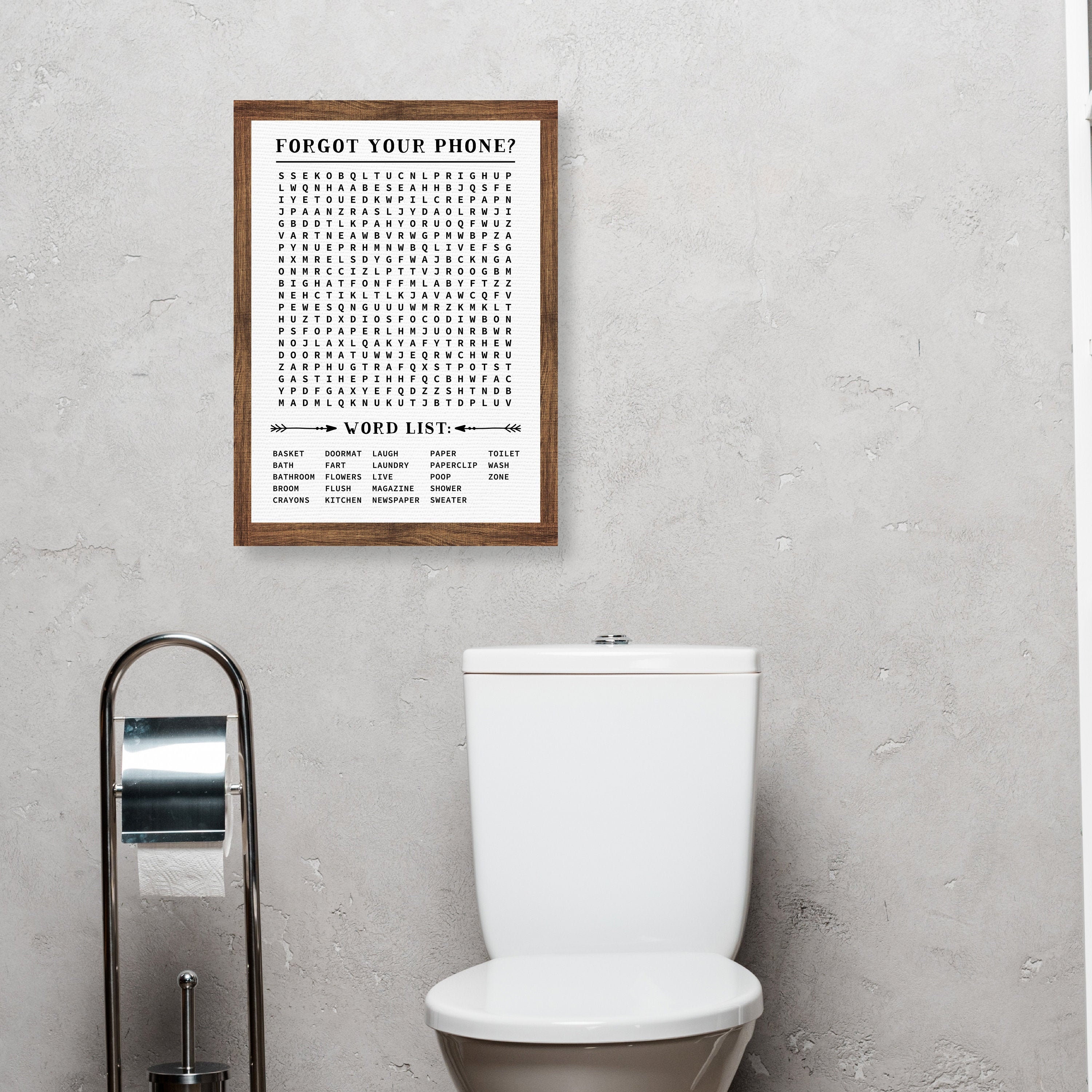 Bathroom word search,bathroom wall decor,word search signs,farmhouse