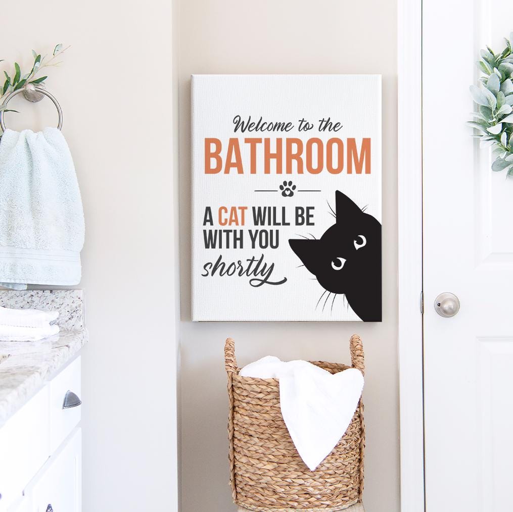 Miroirs Noir Pour La Salle De Bain Déco Chat Humour Salle De Bain - Panneau En Bois Bienvenue à La Salle De Bain - Style Rustique - 5x5 Pouces Vintage Decoration Miroirs Noir Pour La Salle De Bain Déco Chat Humour Salle De Bain - Panneau En Bois Bienvenue à La Salle De Bain - Style Rustique - 5x5 Pouces Vintage Decoration