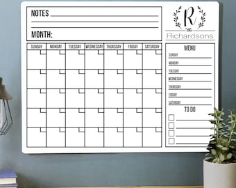 Customizable 18" x 24" Dry-Erase Whiteboard Calendar, Mothers day gift