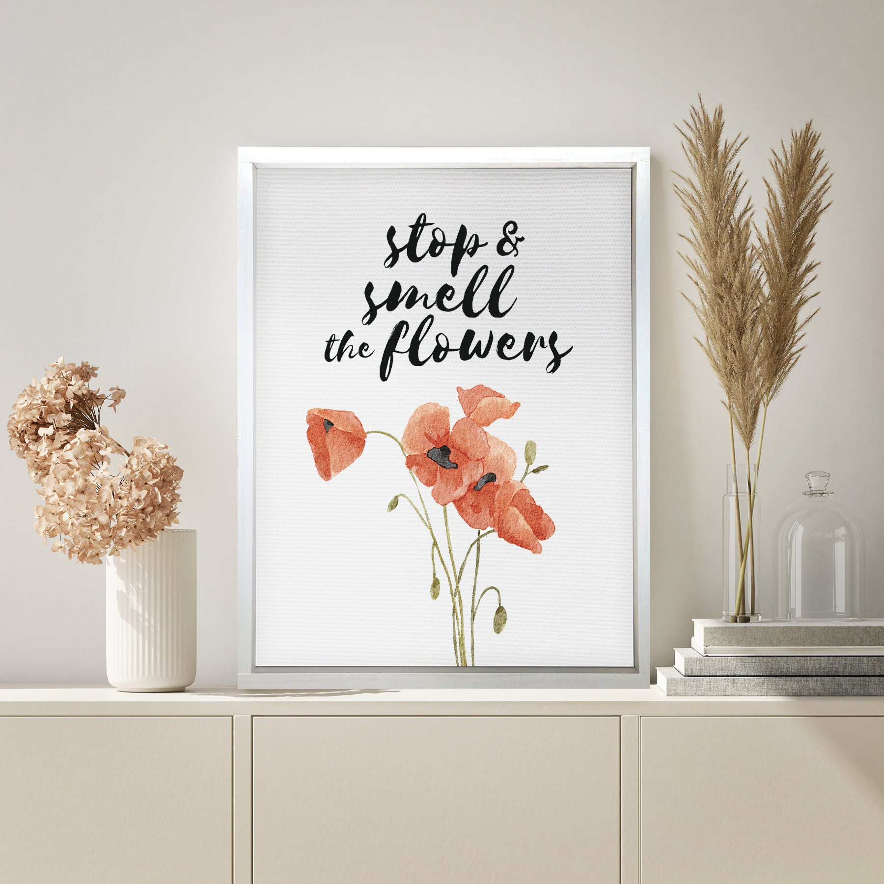 Stop and Smell the Flowers Sign - Etsy