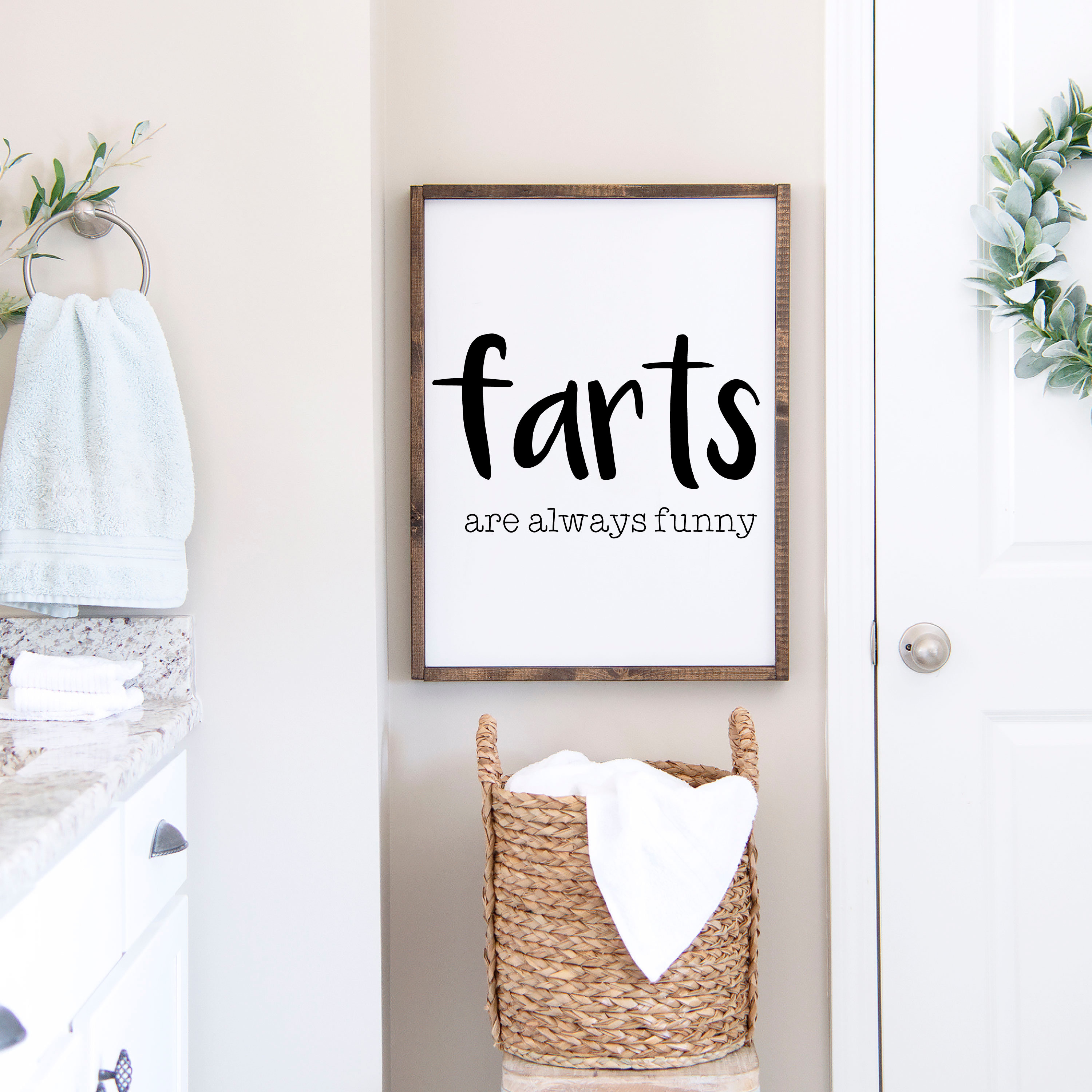 Farts Are Always Funny Funny Bathroom Home Decor Framed Etsy