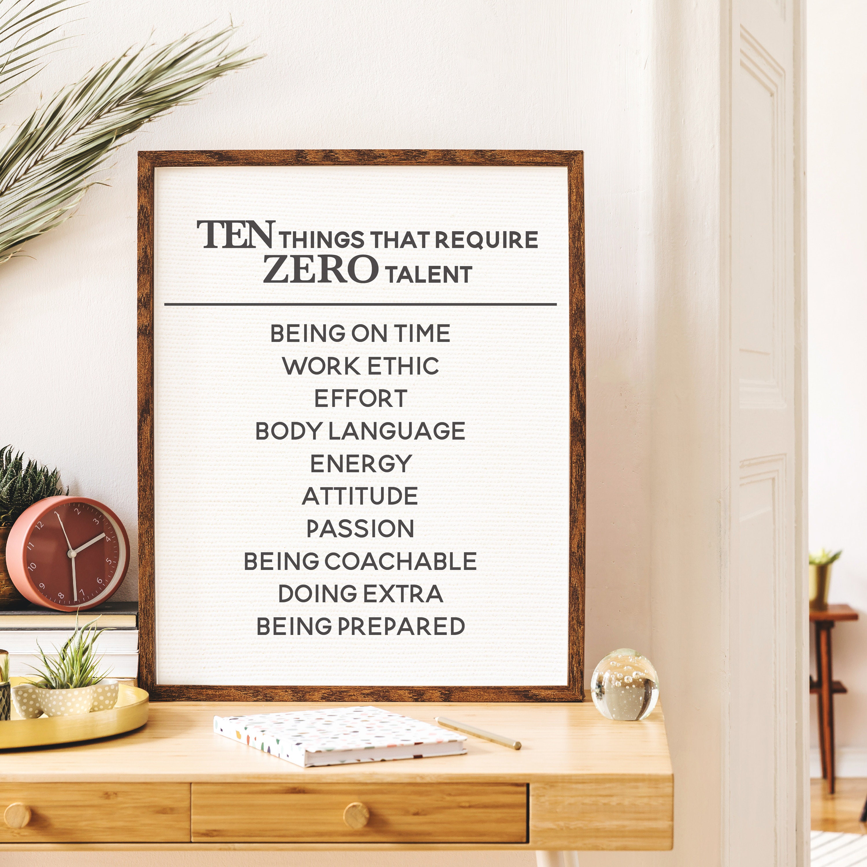 10 Things That Require 0 Talent Motivational Inspirational - Etsy Australia 10 Things That Require 0 Talent Motivational Inspirational - Etsy Australia