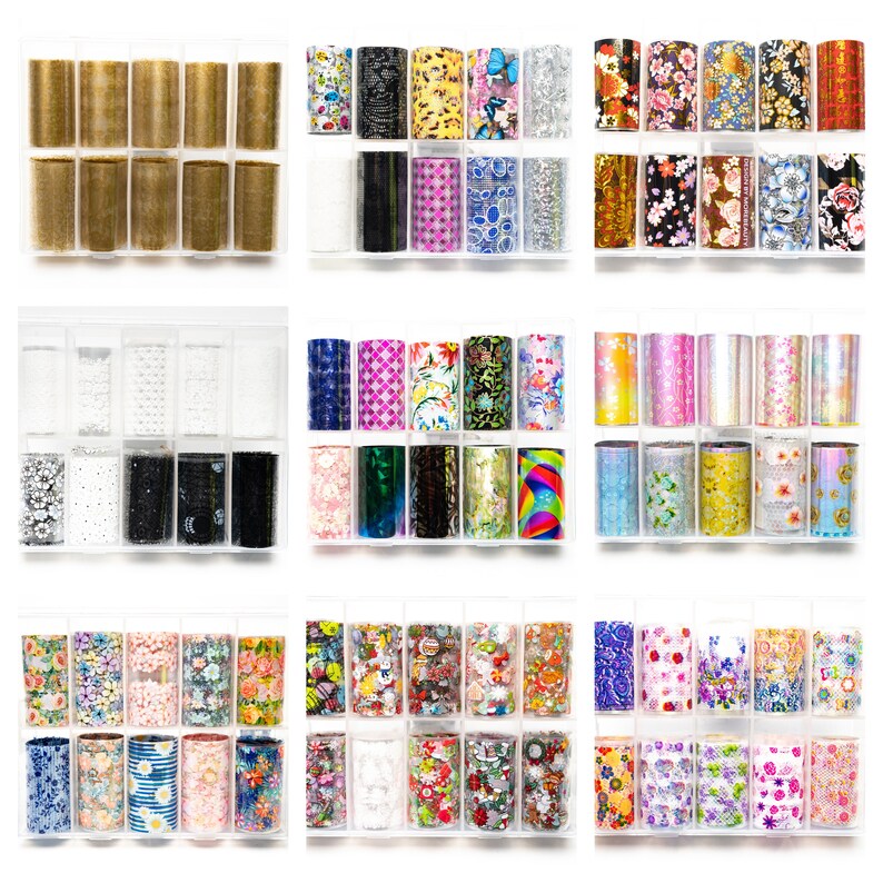 Nail Transfer Foil - Etsy