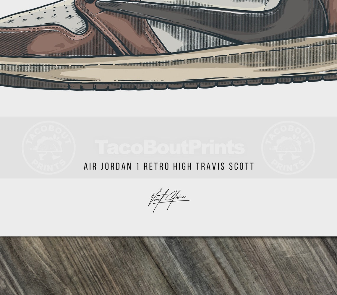 travis scott jordan 1 painting