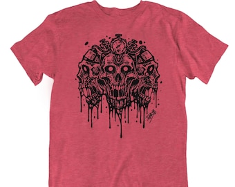 T-shirt artistique Till Failure : t-shirt graphique Dark Horror