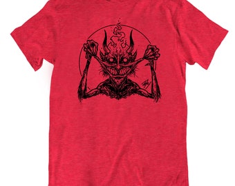 Devil's Smile T-shirt: Dark Art Graphic Tee