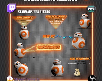 BB8 – Star Wars Animated Streaming Alerts