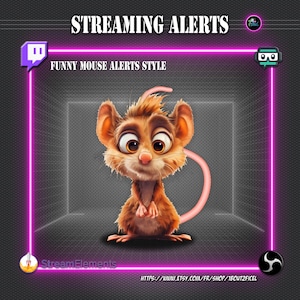 Funny smile - streaming alerts pack - 6 animated alerts - Cute -